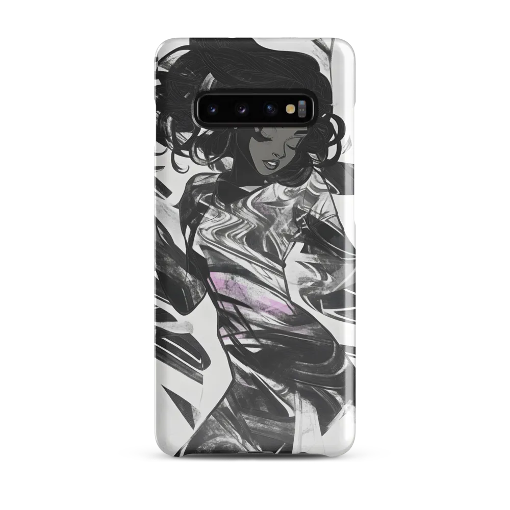 Fluid Grace: The Dance of Shadows | Phone Case |  S10 Plus | Snap Case | Glossy