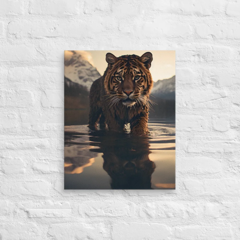 Majestic Reflection: The Tiger's Domain