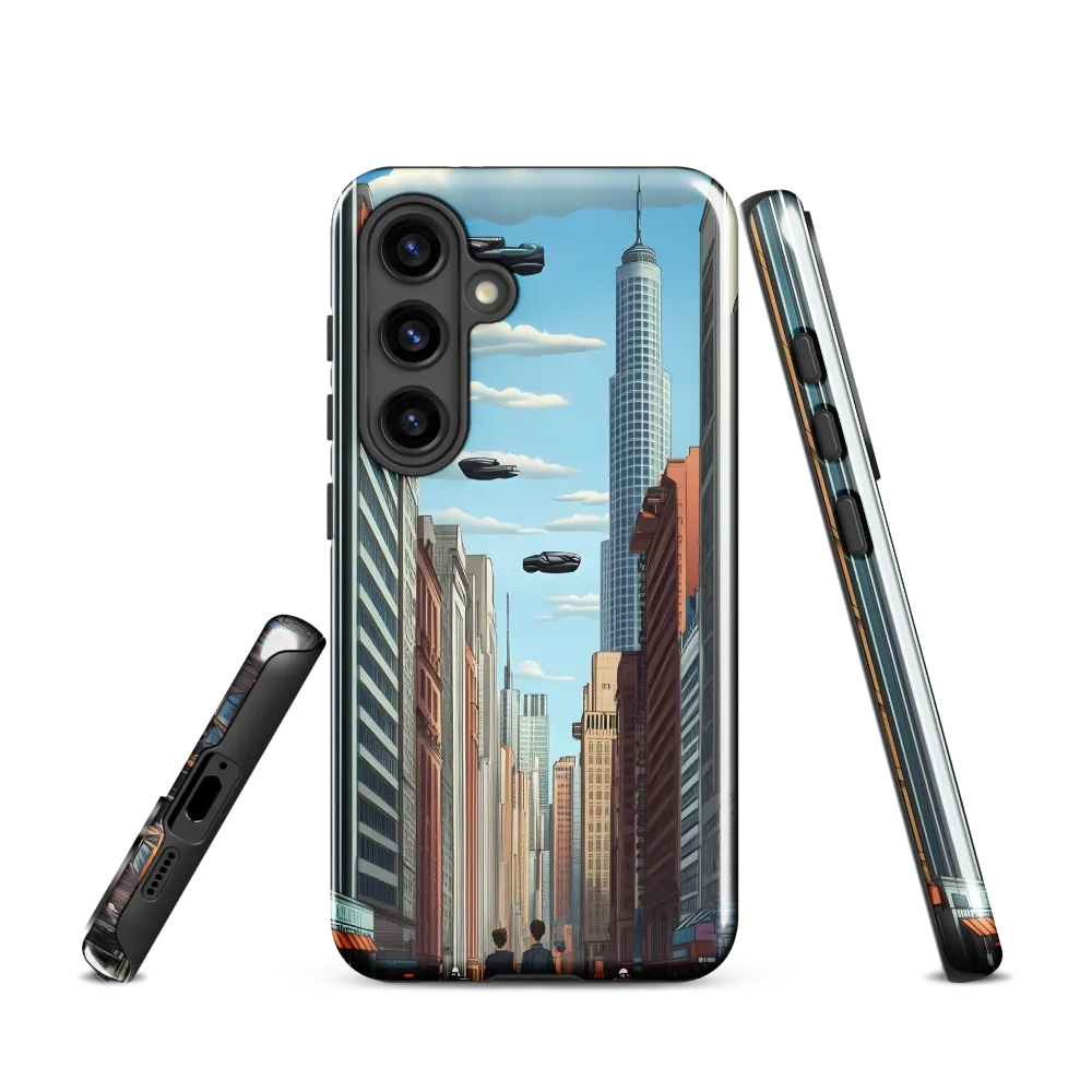 Futuristic Stroll through the Urban Skyline