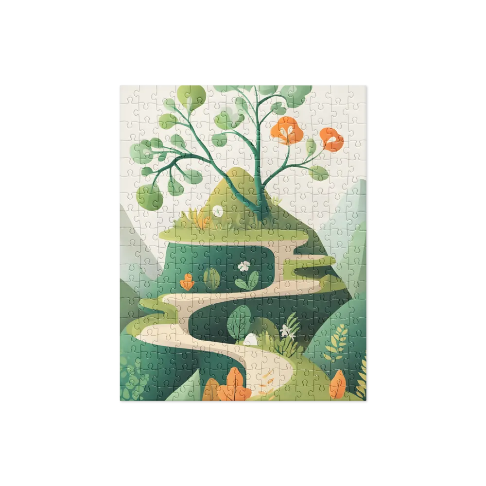 Whimsical Greenery | Jigsaw Puzzle | 252/520 pieces