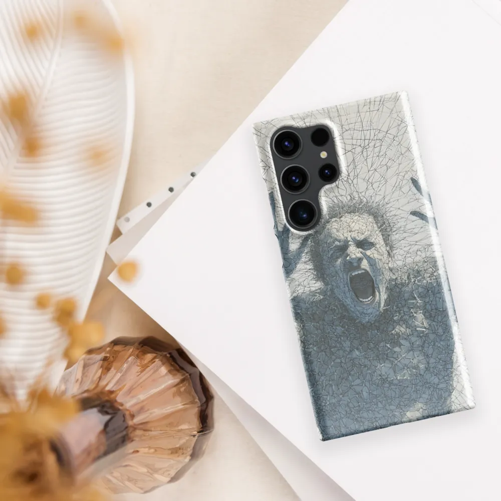 Breaking Free: An Expression of Anguish | Phone Case |  S23 Ultra | Snap Case | Glossy