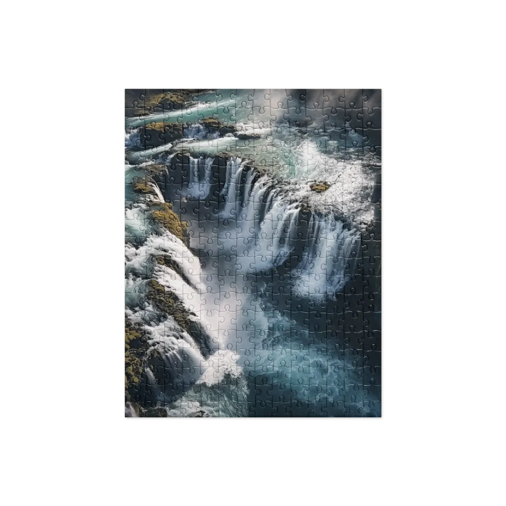 Ethereal Cascade: Nature's Power Revealed | Jigsaw Puzzle | 252 pieces