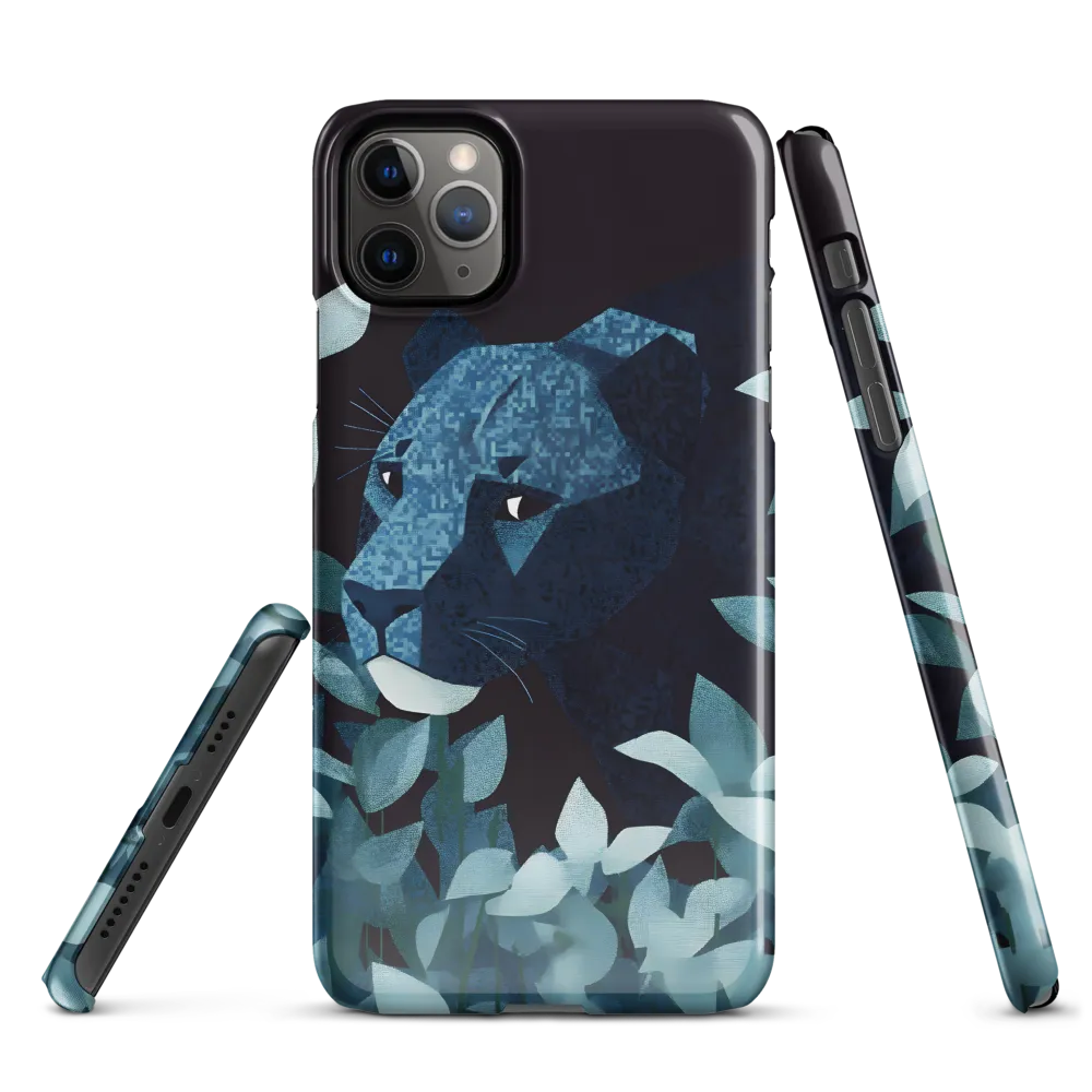 Lurking Blue: The Panther's Gaze | Phone Case |  11 Pro Max | Snap Case | Glossy