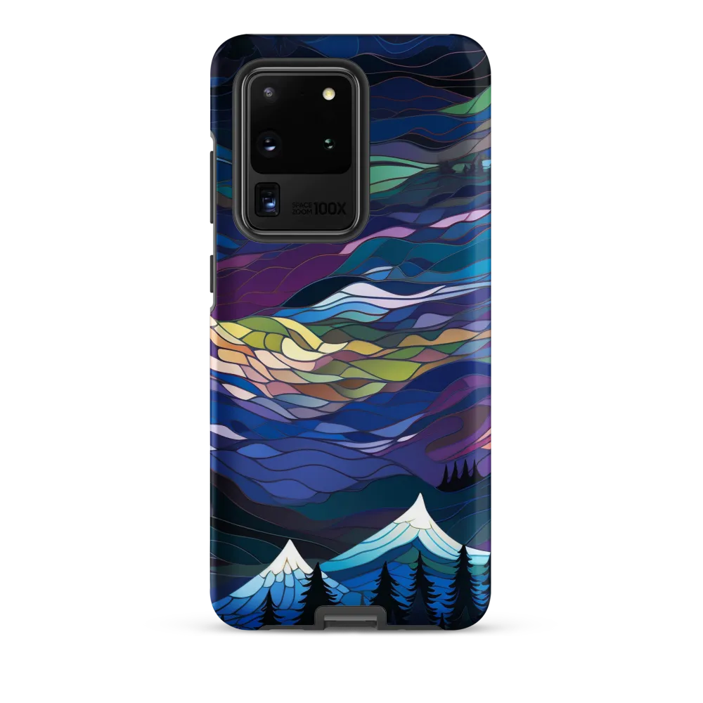 Twilight Peaks: An Abstract Mountain Landscape