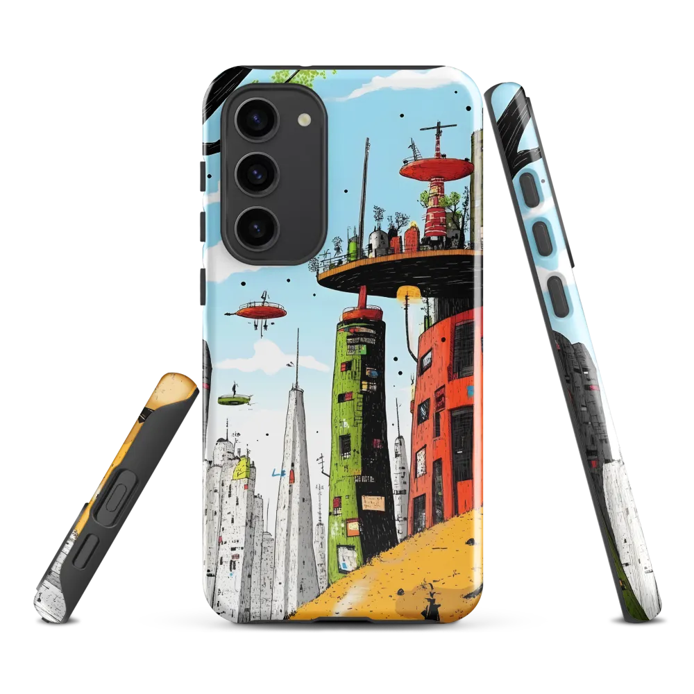 Futuristic Urban Dreamscape | Phone Case |  S23 Plus | Tough Case | Glossy