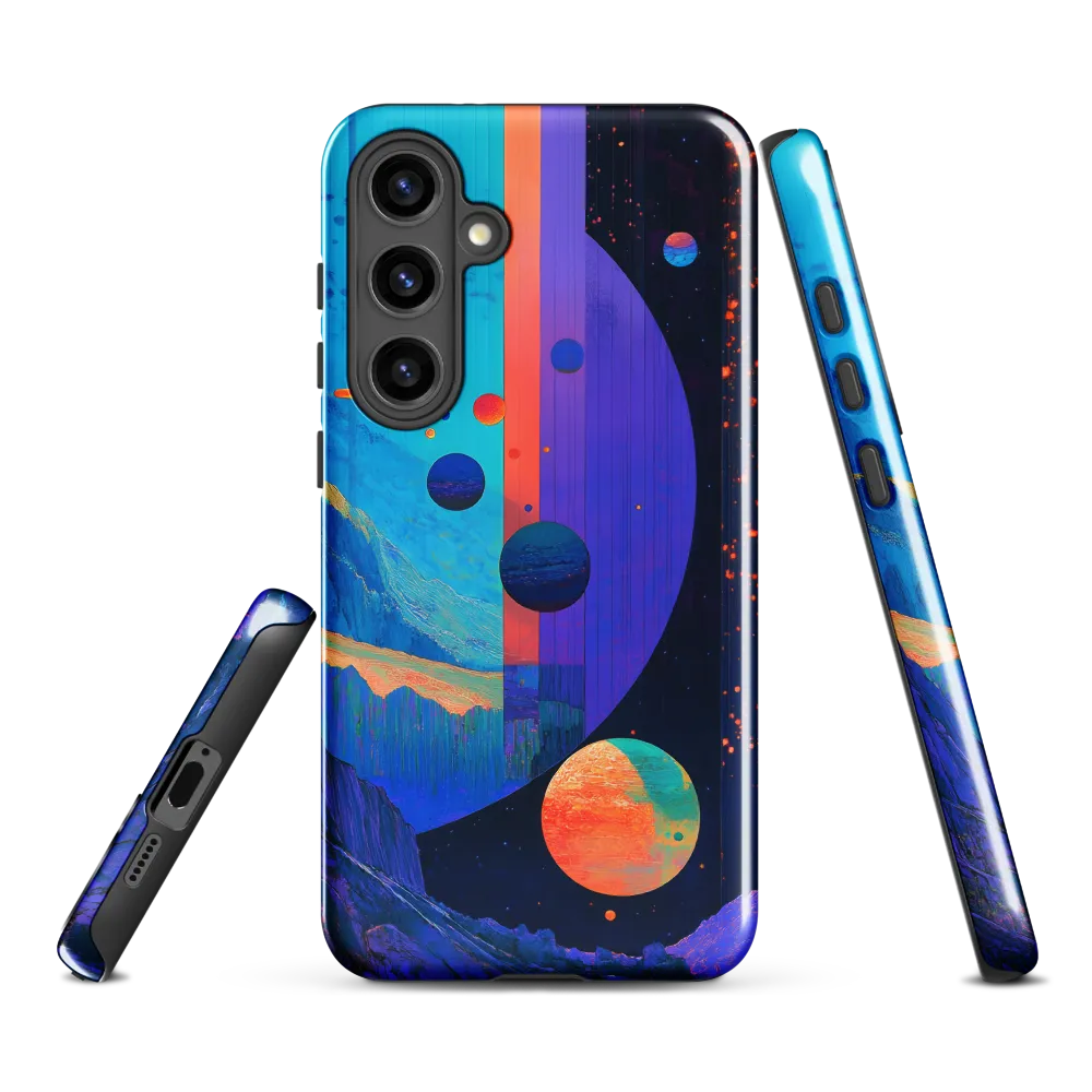 Celestial Harmony: A Surreal Exploration of Space | Phone Case |  S24 Plus | Tough Case | Glossy