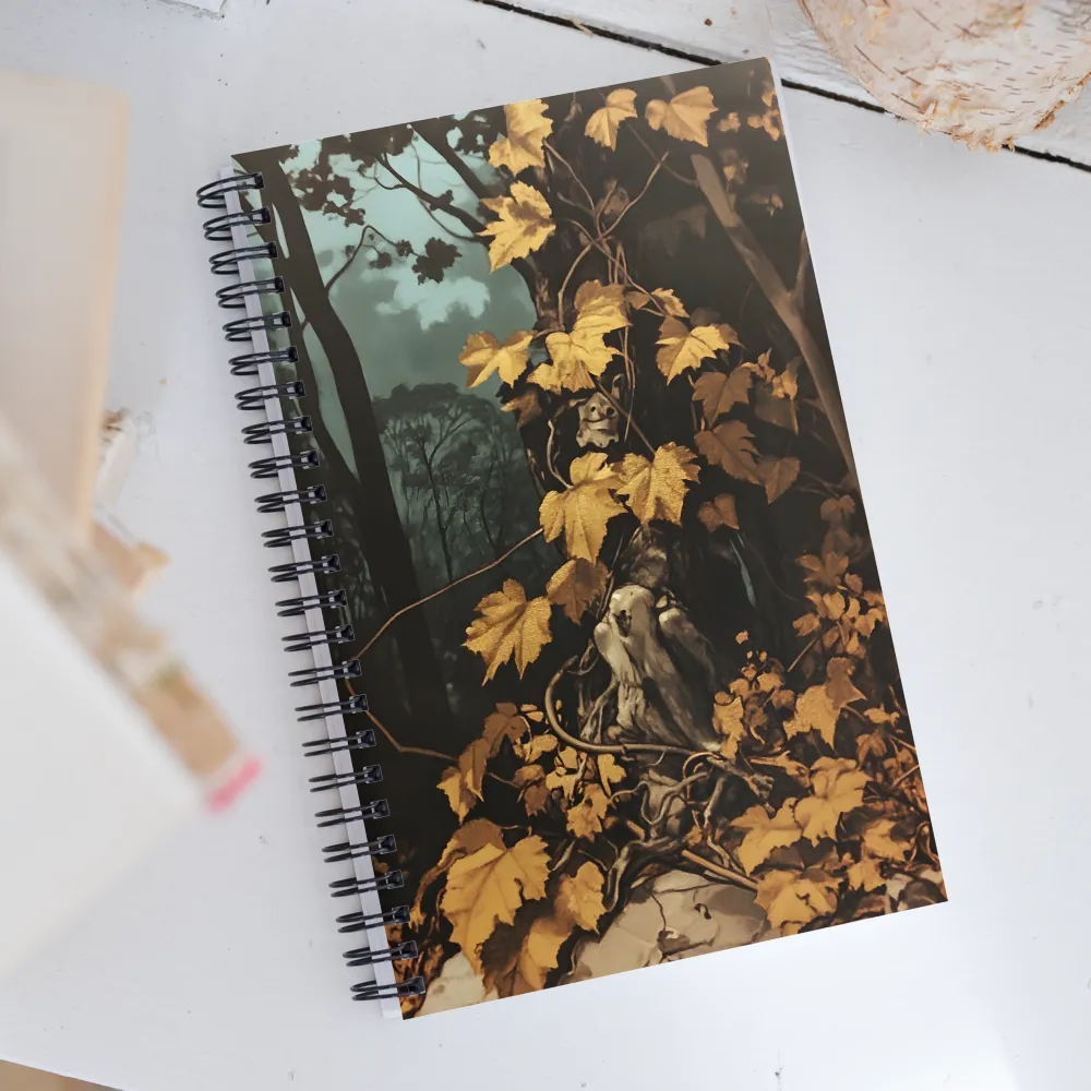 Whispers of the Golden Grove | Spiral Notebook