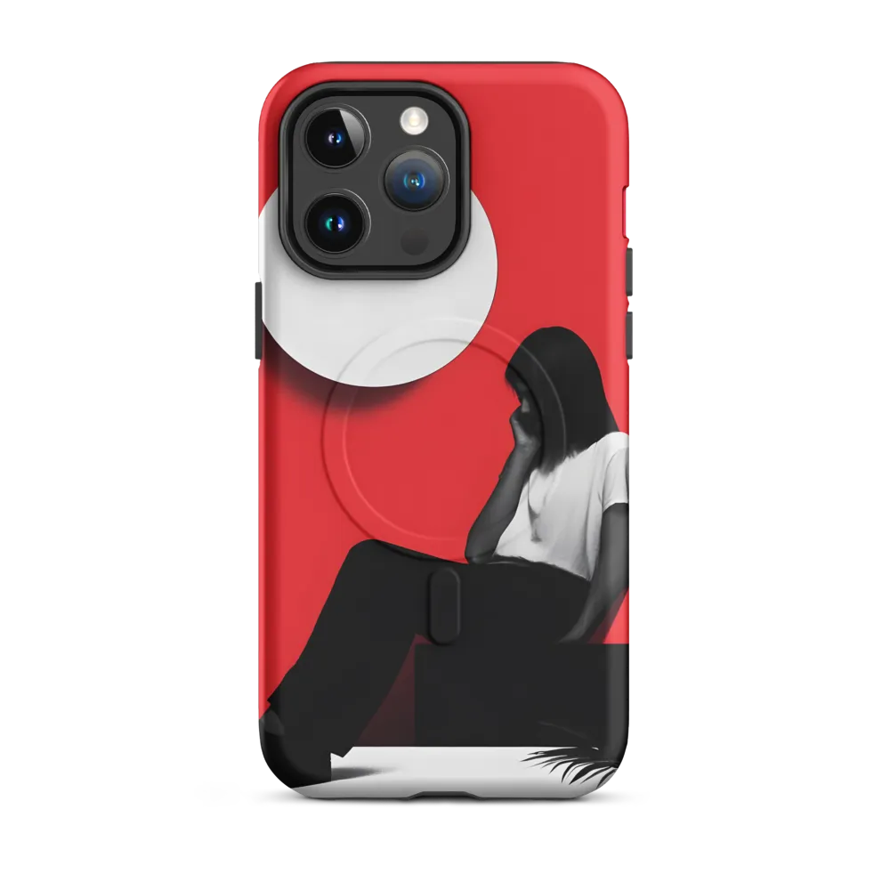 Contemplation in Red | Phone Case |  14 Pro Max | MagSafe® Tough Case | Matte