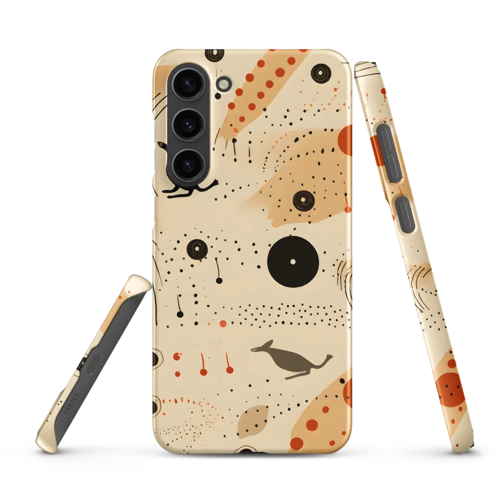 Playful Patterns in Earth Tones | Phone Case |  S23 Plus | Snap Case | Matte