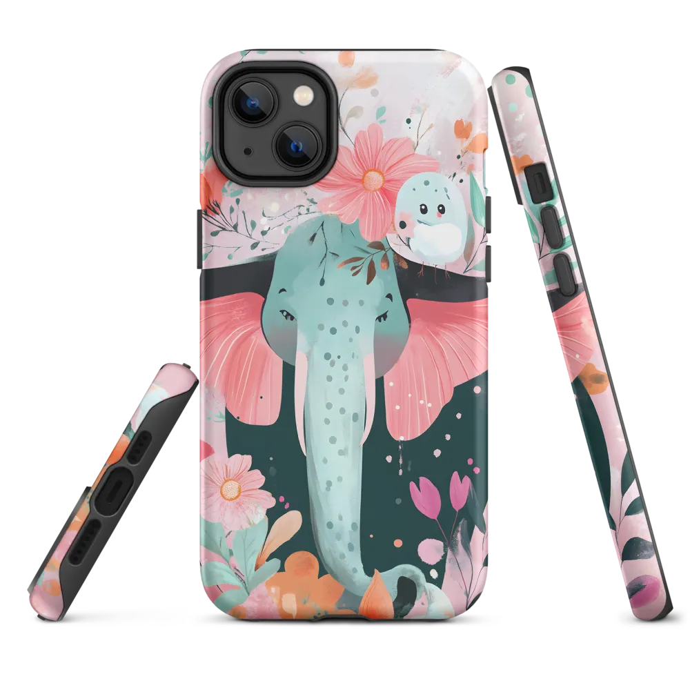 Whimsical Elephant in Bloom