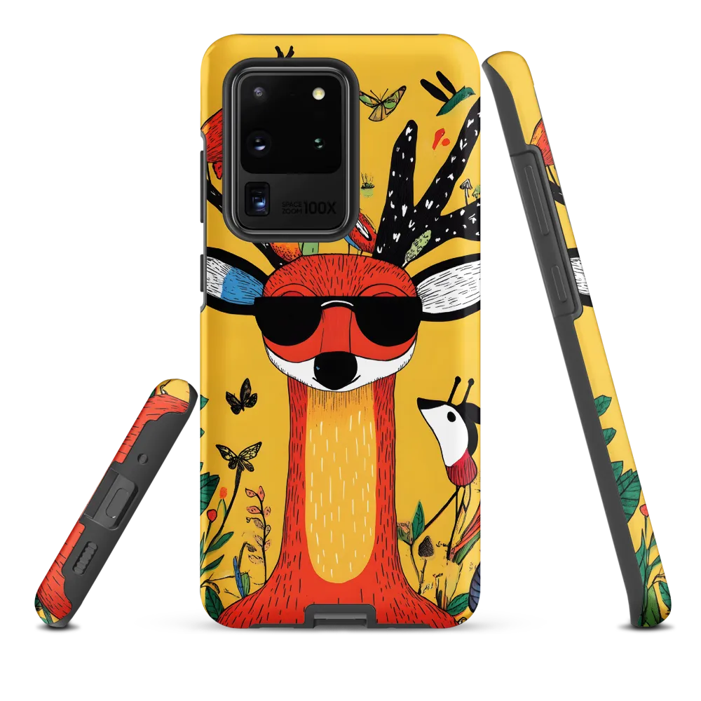 Playful Deer with Sunglasses