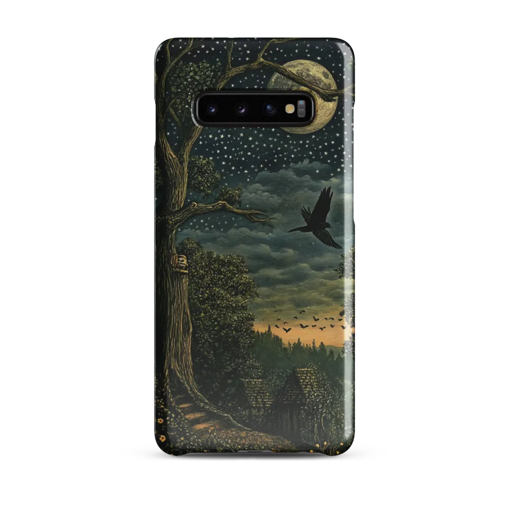 Mystical Nightscape Under the Full Moon | Phone Case |  S10 Plus | Snap Case | Glossy