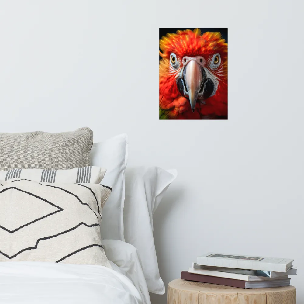The Fiery Gaze of the Parrot