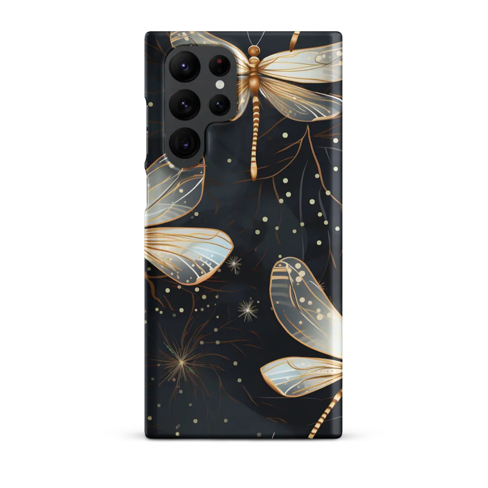 Ethereal Dance: Dragonflies in a Midnight Garden