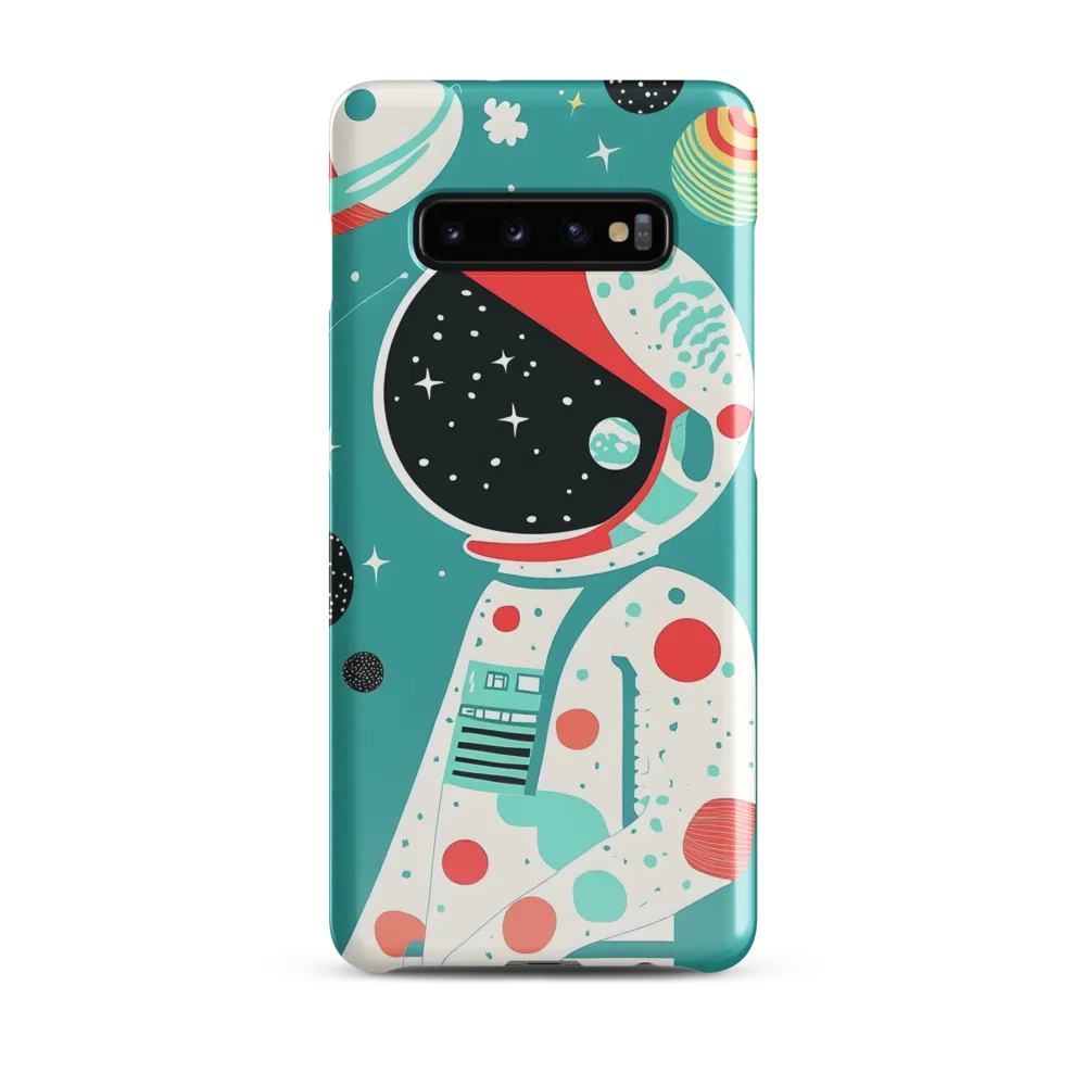 Cosmic Explorer: A Playful Journey Through Space | Phone Case |  S10 Plus | Snap Case | Glossy