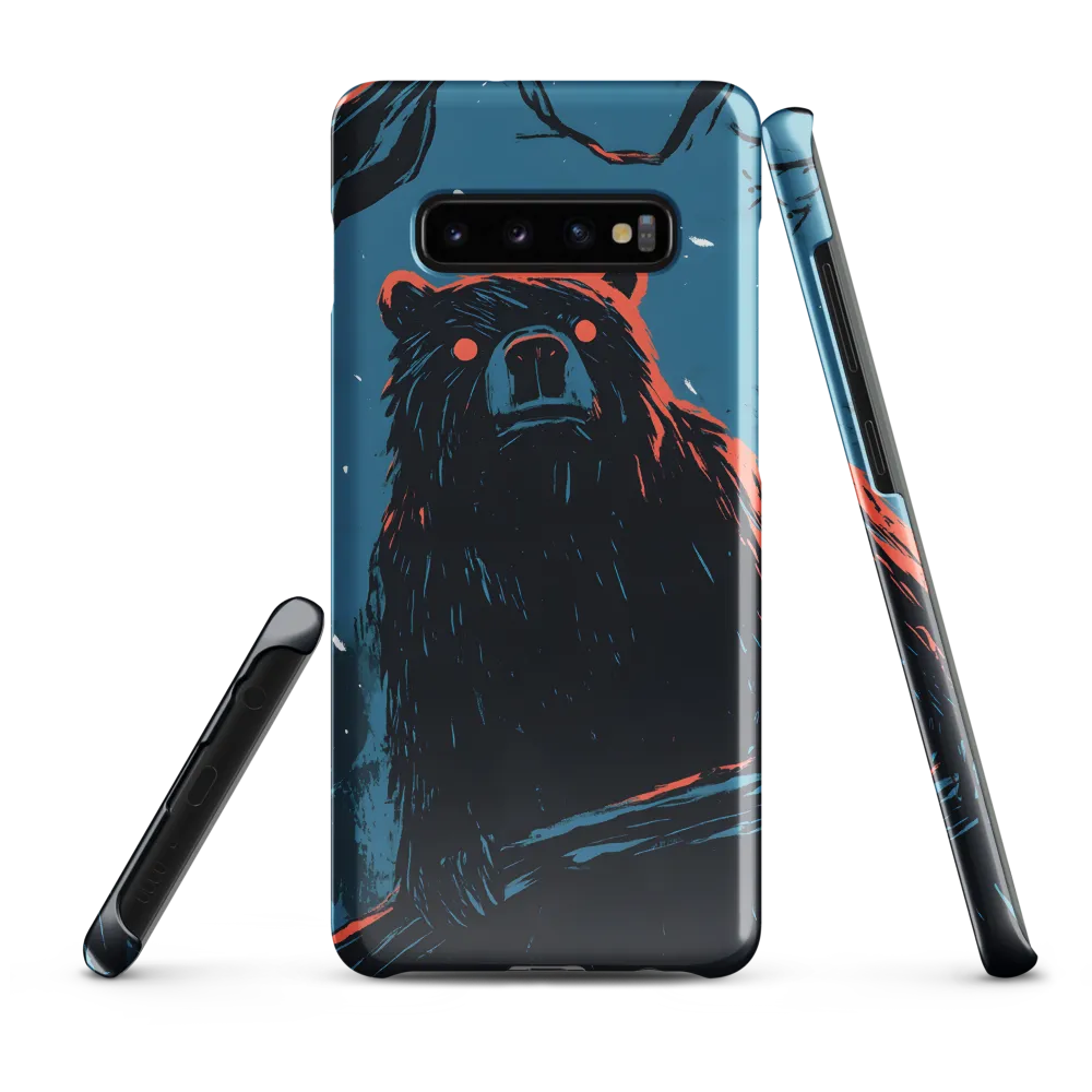 Eerie Majesty: A Bear in the Night | Phone Case |  S10 Plus | Snap Case | Glossy