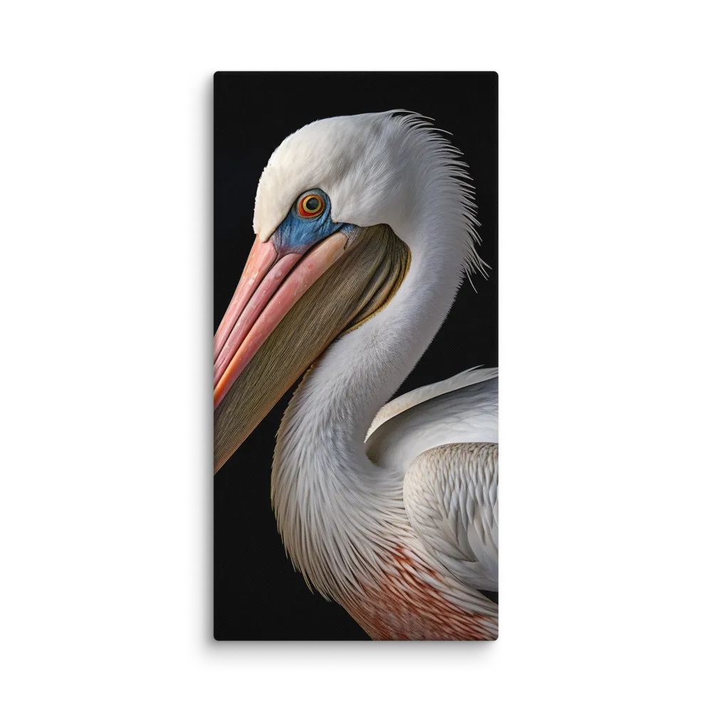 Elegance in White: The Pelican | Canvas | 30″×60″