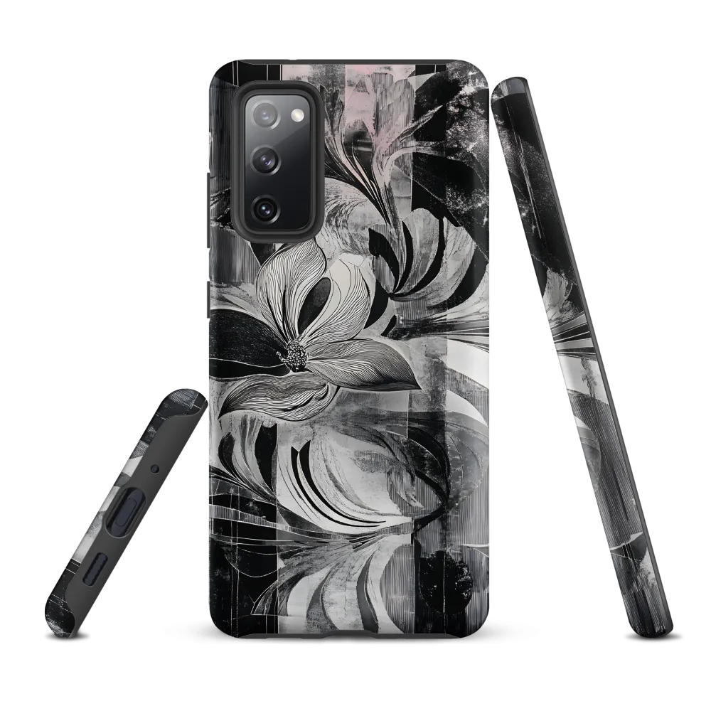 Floral Fusion in Monochrome