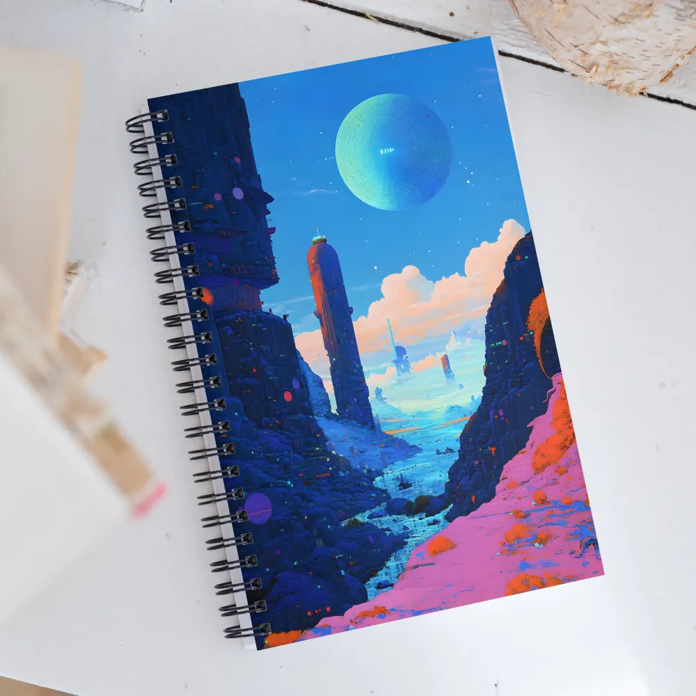 Futuristic Reverie | Spiral Notebook