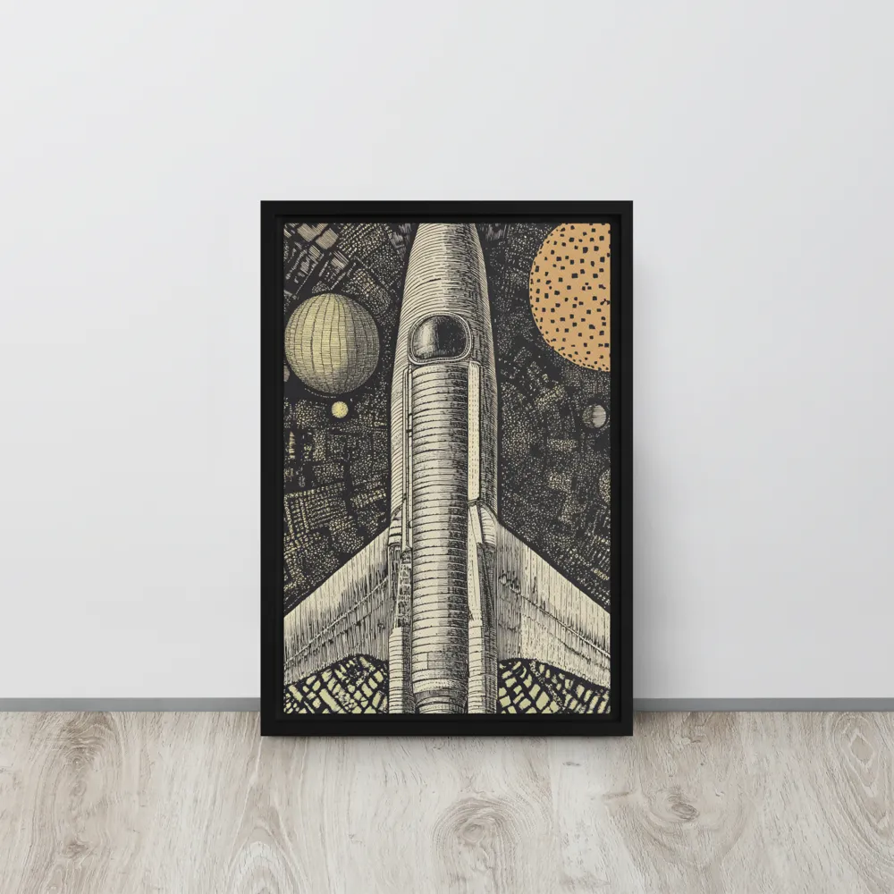 Voyage to the Unknown | Canvas with Black Frame | 12″×18″