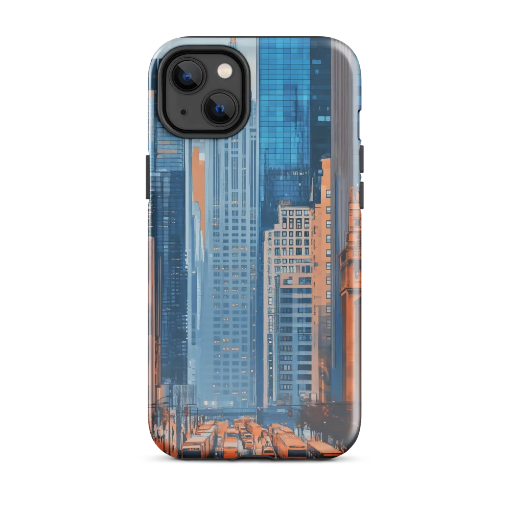 Urban Symphony in Blue and Orange