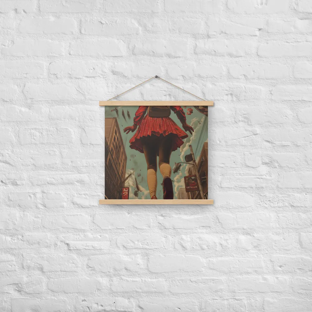 Flight of the Urban Dreamer | Poster With Oak Wood Hanger | 18″×18″
