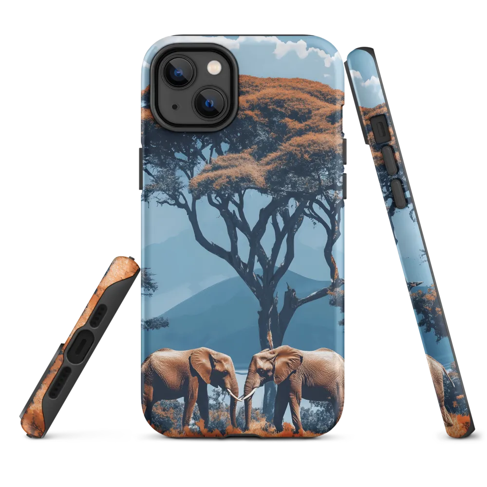 Elephants Amidst Serenity