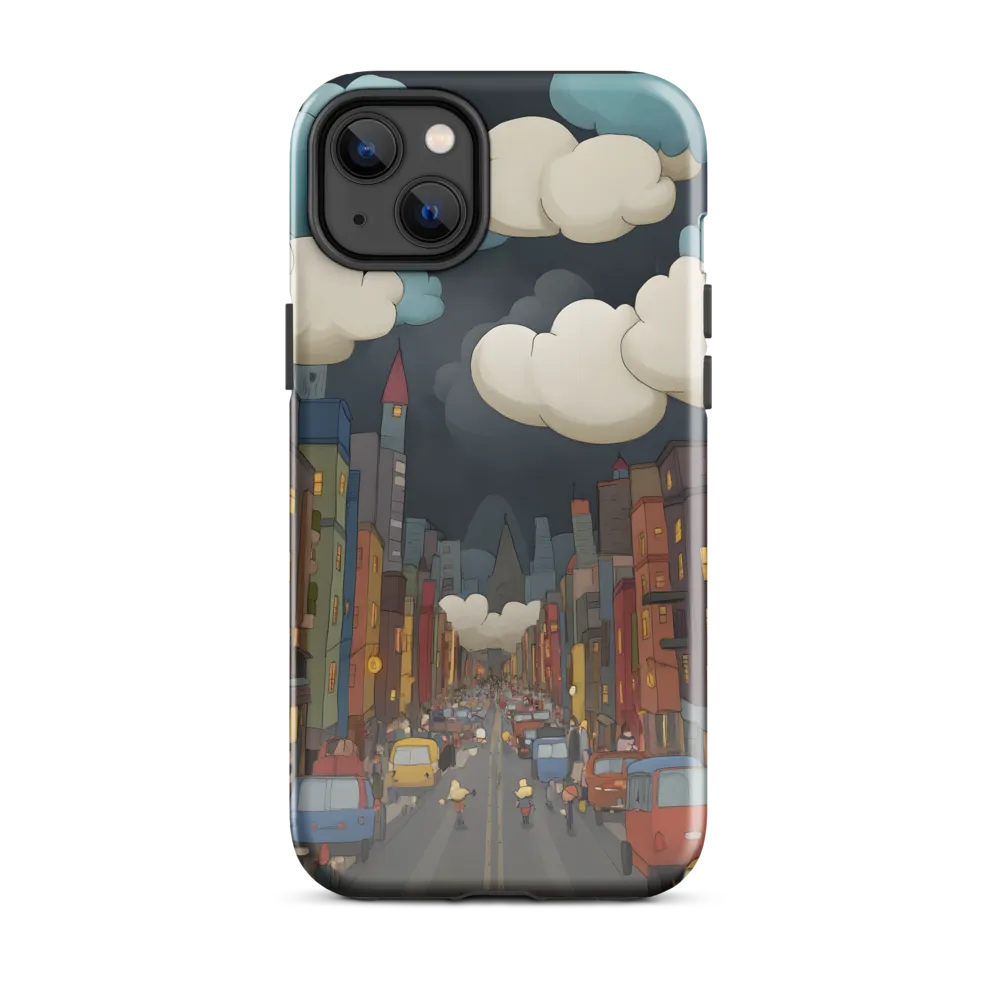 Urban Symphony: A City Awakens at Dusk | Phone Case |  14 Plus | Tough Case | Glossy