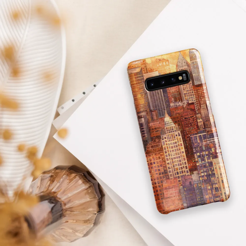 Golden Hour Over the City | Phone Case |  S10 Plus | Snap Case | Glossy