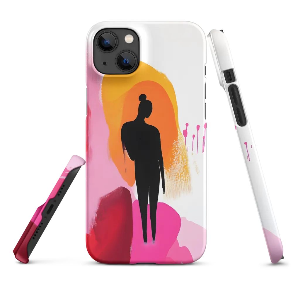 Silhouette in Colorful Abstraction