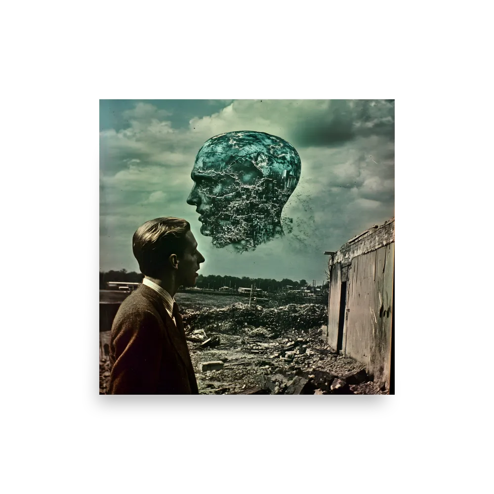 Ethereal Reflections: Identity in a Fragmented World | Poster | 12″×12″