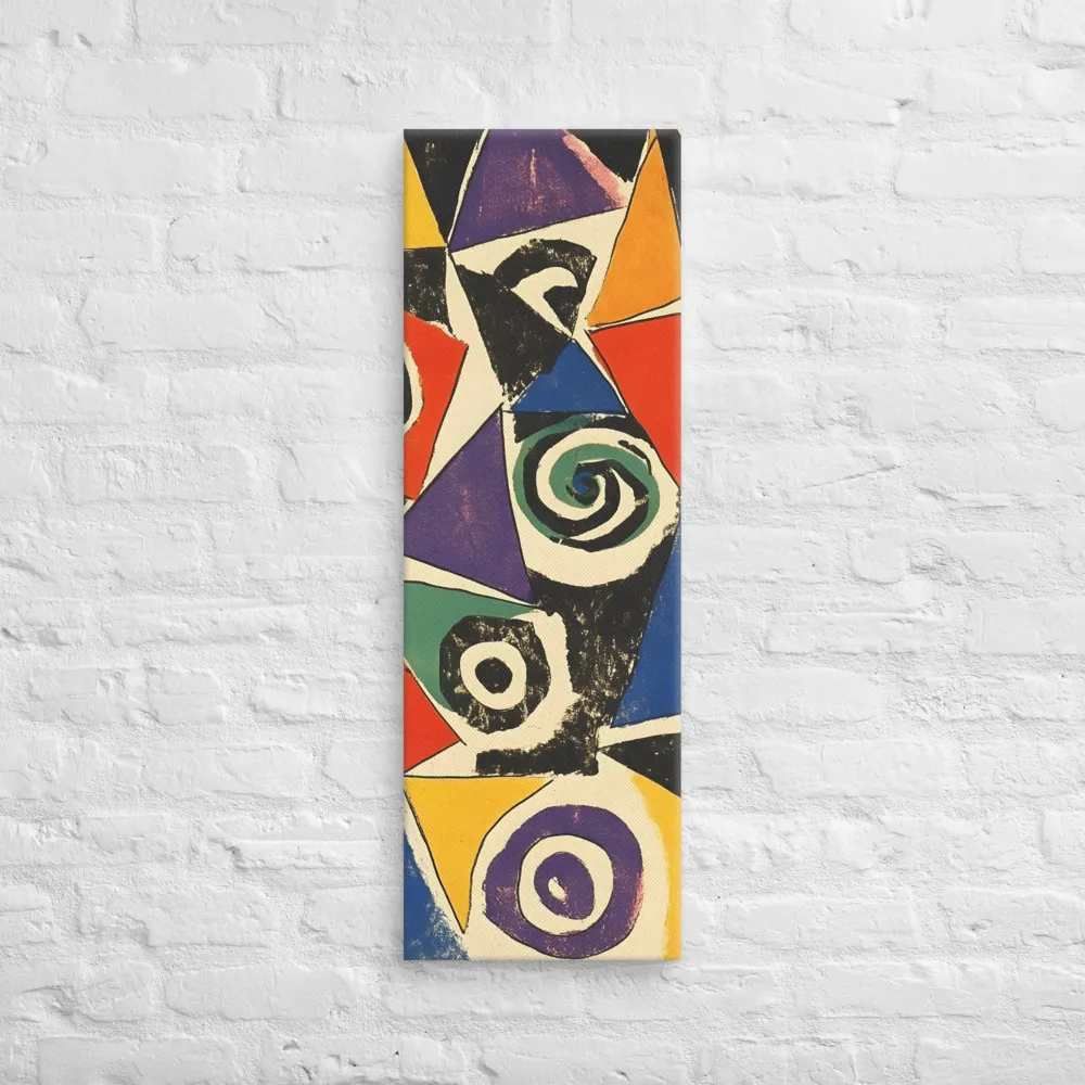 Dynamic Geometric Abstraction | Canvas | 12″×36″