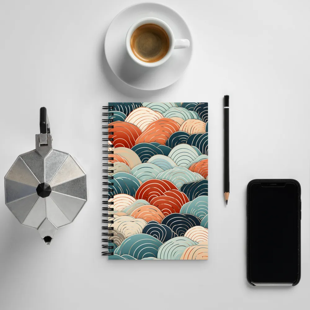 Rhythms of Waves | Spiral Notebook