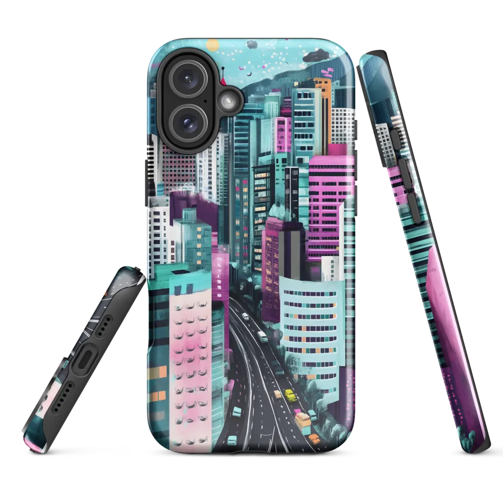 Turquoise & Magenta Metropolis