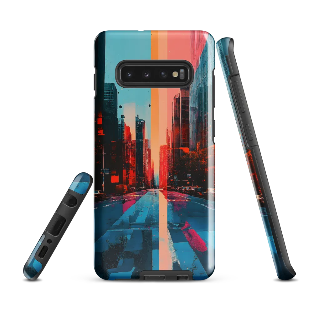 Urban Symphony: A Surreal Encounter | Phone Case |  S10 Plus | Tough Case | Glossy