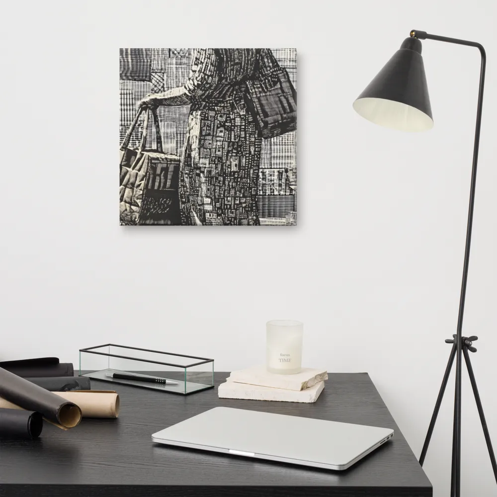 Urban Reflections: A Shopping Narrative | Canvas | 16″×16″