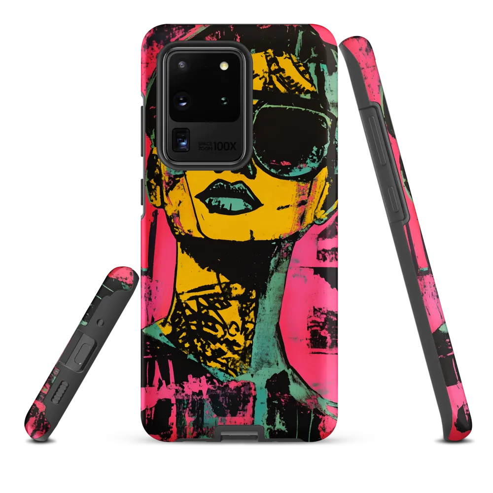 Confident Portrait in Neon Colors