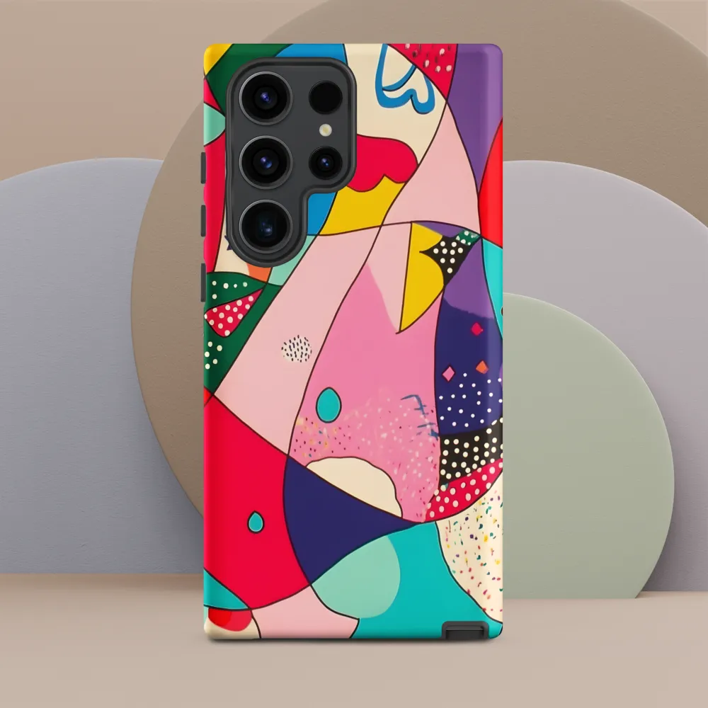 Playful Geometry in Color | Phone Case |  S23 Ultra | Tough Case | Matte