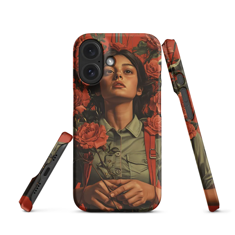 Harmony and Strength: A Portrait Among Roses
