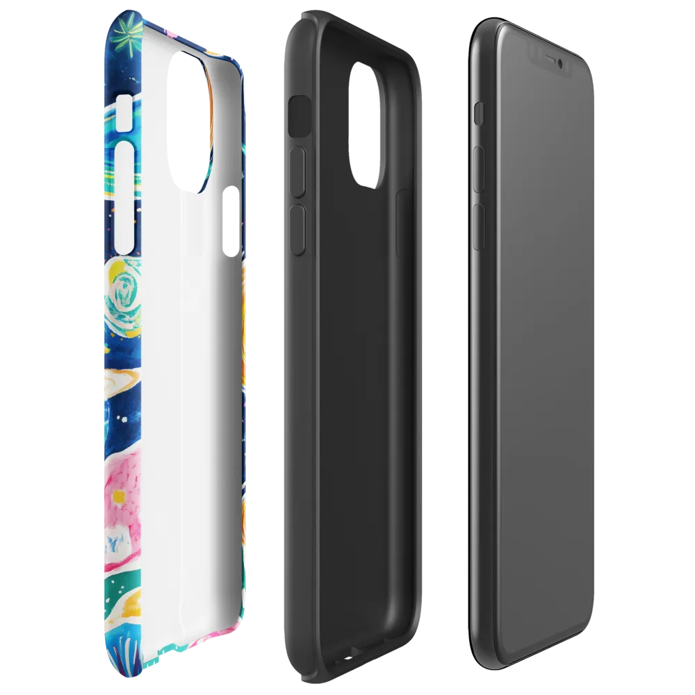 Whimsical Cosmic Landscape | Phone Case |  11 Pro Max | Tough Case | Glossy