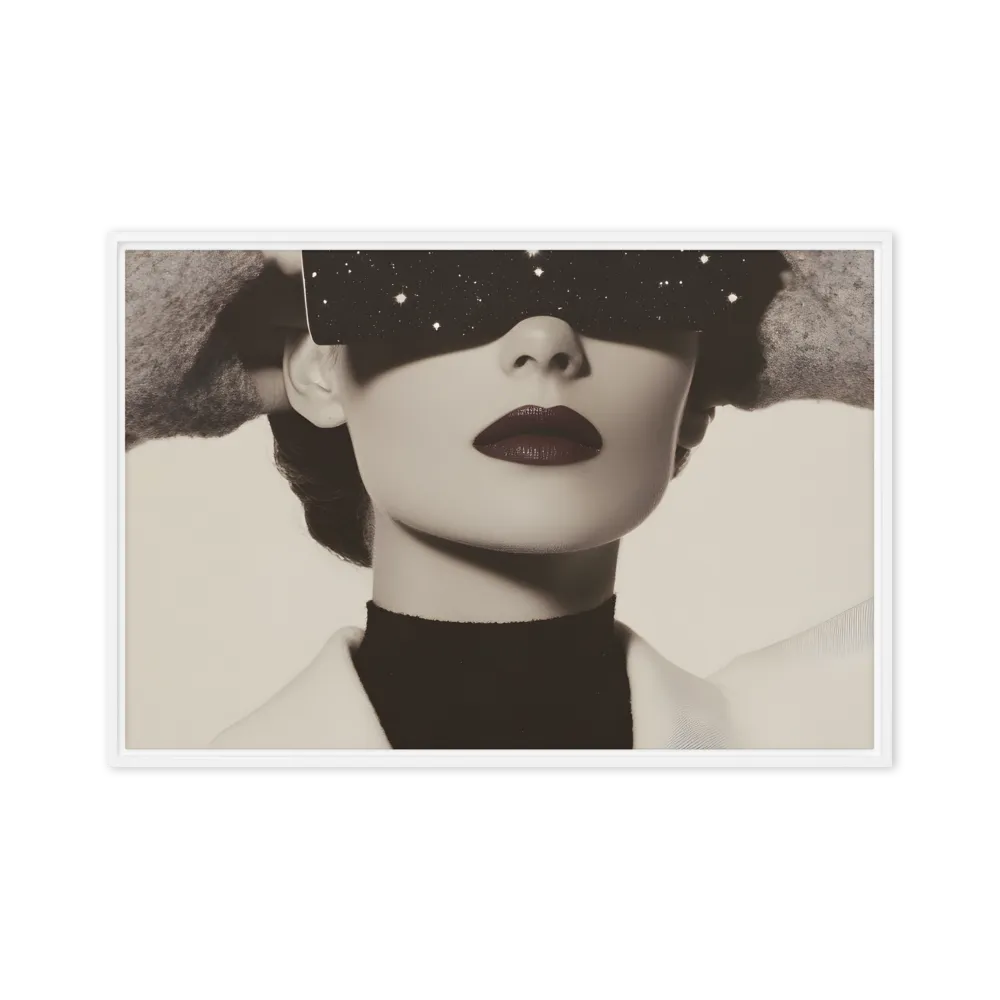 Celestial Elegance | Canvas with White Frame | 24″×36″