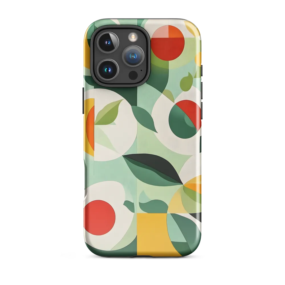 Harmony in Shapes: A Playful Abstract Design | Phone Case |  16 Pro Max | Tough Case | Glossy