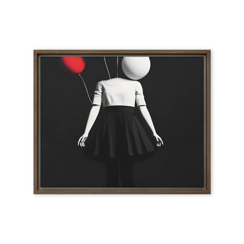Suspended in Mystery | Canvas with Brown Frame | 16″×20″