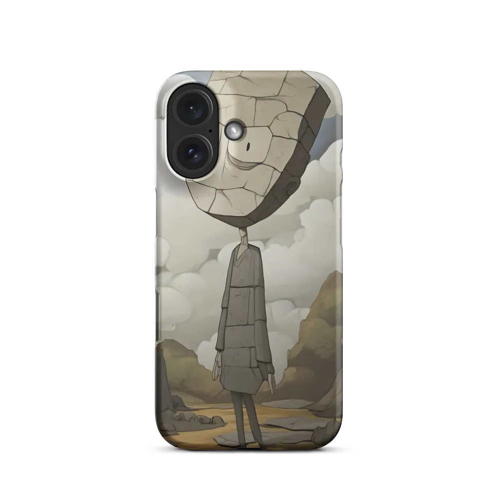 Whimsical Stone Figure in a Rocky Landscape | Phone Case |  16 | Snap Case | Matte