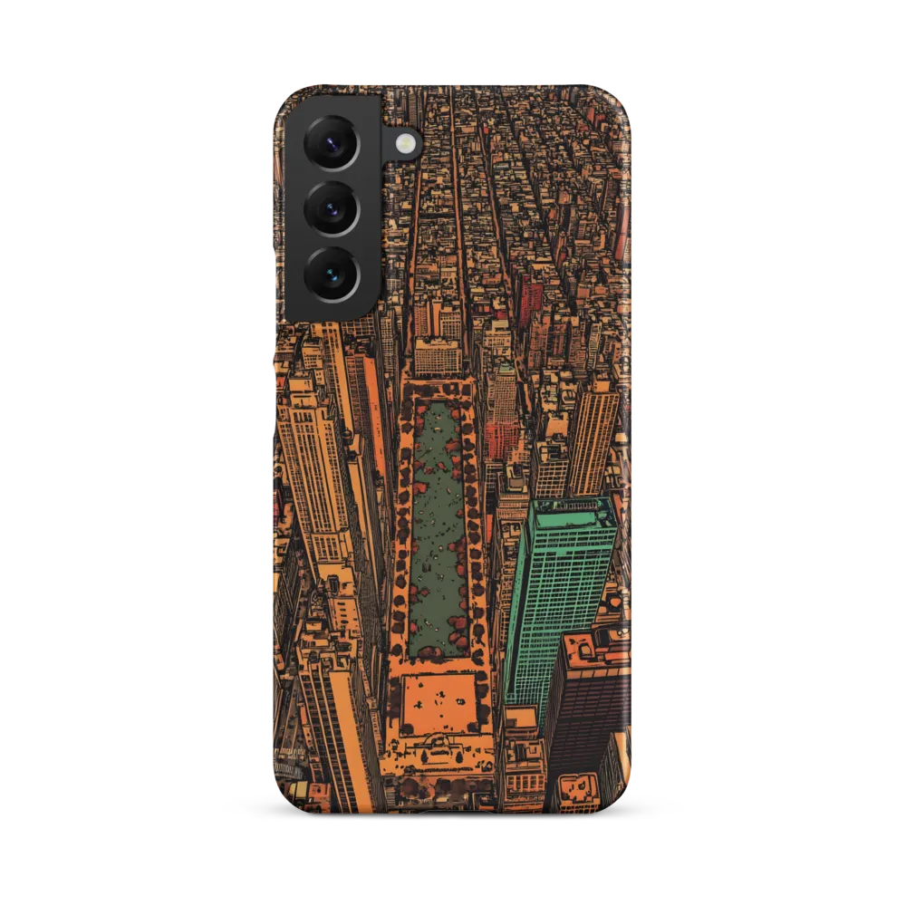 Urban Oasis: Aerial View of City Life