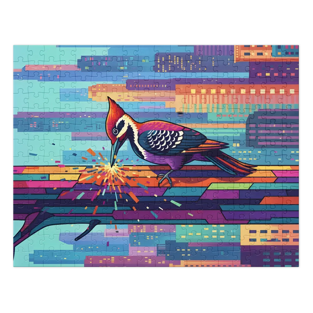 Urban Woodpecker 
 Jigsaw Puzzle in Tin Box