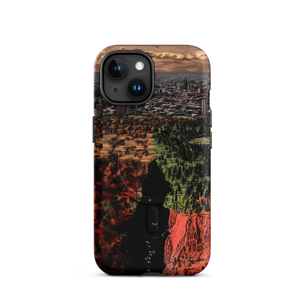 Harmony and Dissonance: A Landscape of Contrasts | Phone Case |  15 | MagSafe® Tough Case | Matte