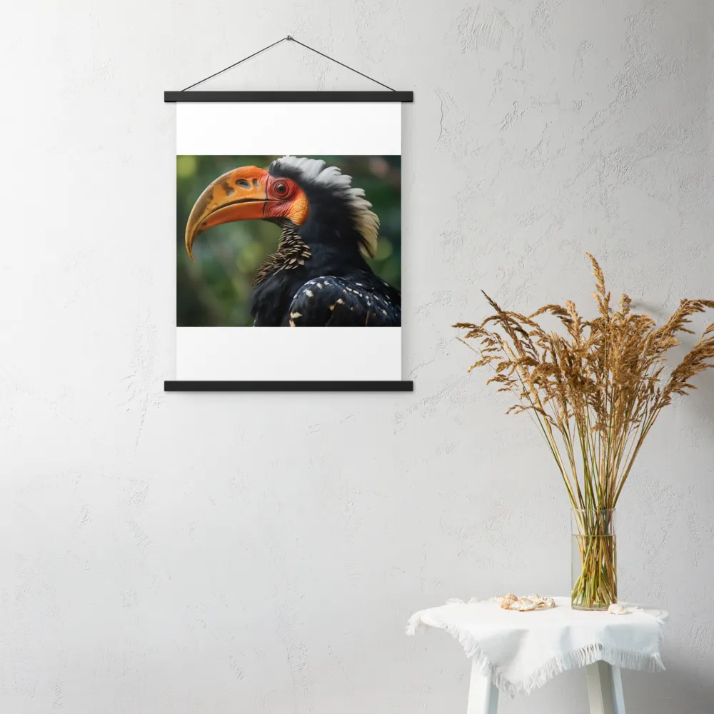 Majesty of the Hornbill | Poster With Black Wood Hanger | 18″×24″