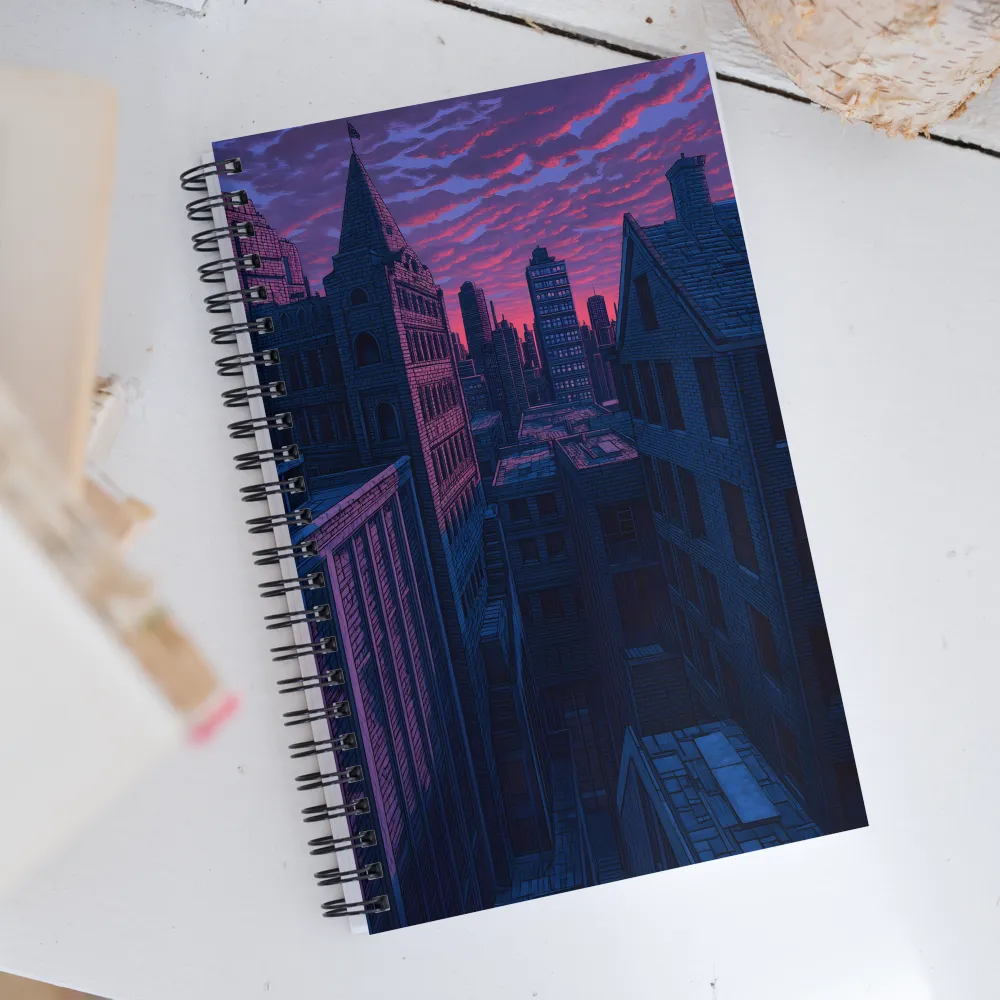 City of Secrets at Dusk | Spiral Notebook