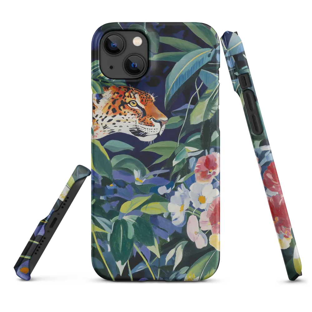 Hidden Majesty: The Jaguar Amongst Tropical Splendor | Phone Case |  14 Plus | Snap Case | Matte